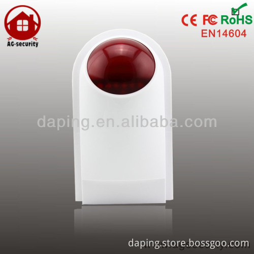 Wireless out door strobe Siren flashing siren Waterproof for 433mhz 315mhz main unit
